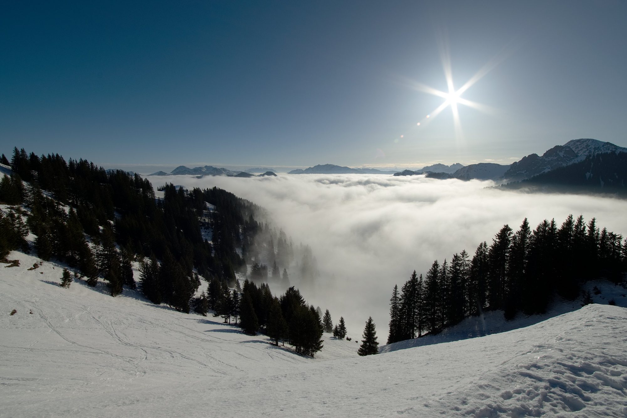 Blick vom Wallberg nach Süden
